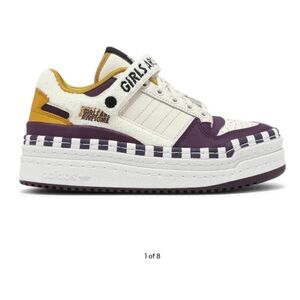 Adidas Triple Platforum L.A. Lakers Colors 'Girls Are Awesome' Sneakers